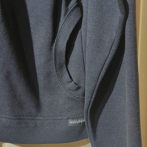 Woolrich Black Bomber Style Full Zip Sweatshirt Women's Size L - Picture 3 of 8